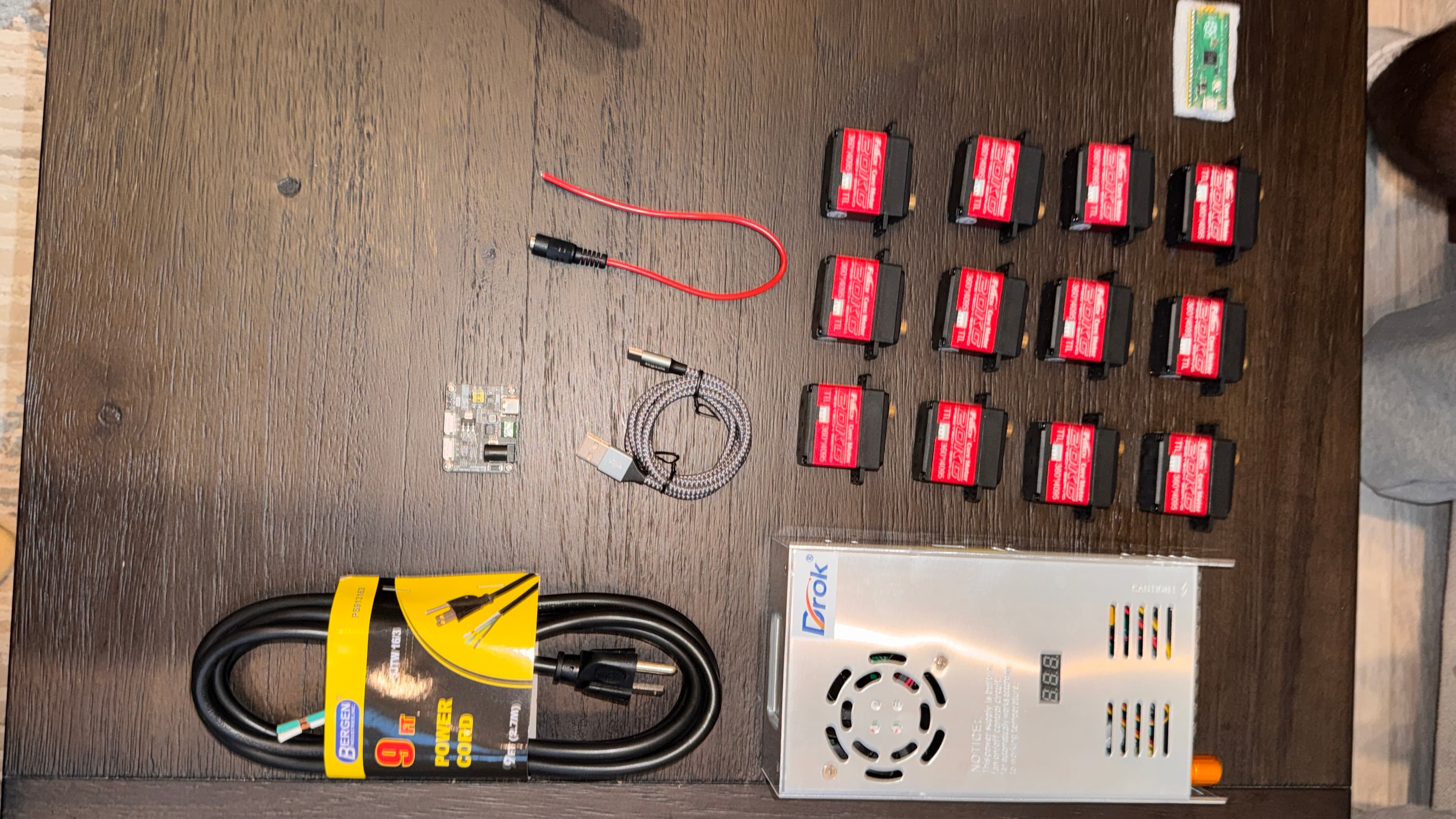Our ordered parts laid out